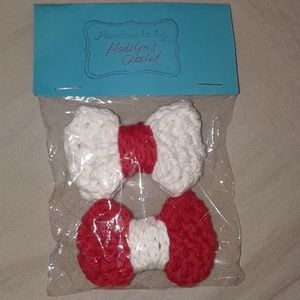Handmade crochet bows